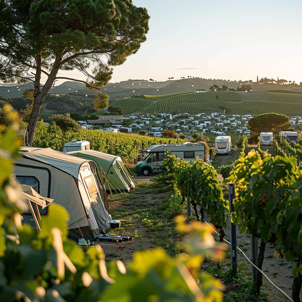 Les campings à proximité des vignobles